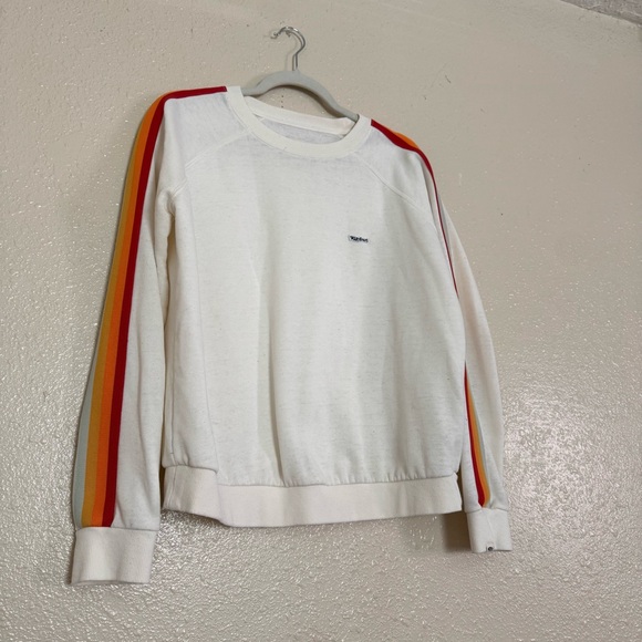 Rip Curl Summer Loving Crew Sweatshirt Rainbow Stripe - Picture 7 of 8